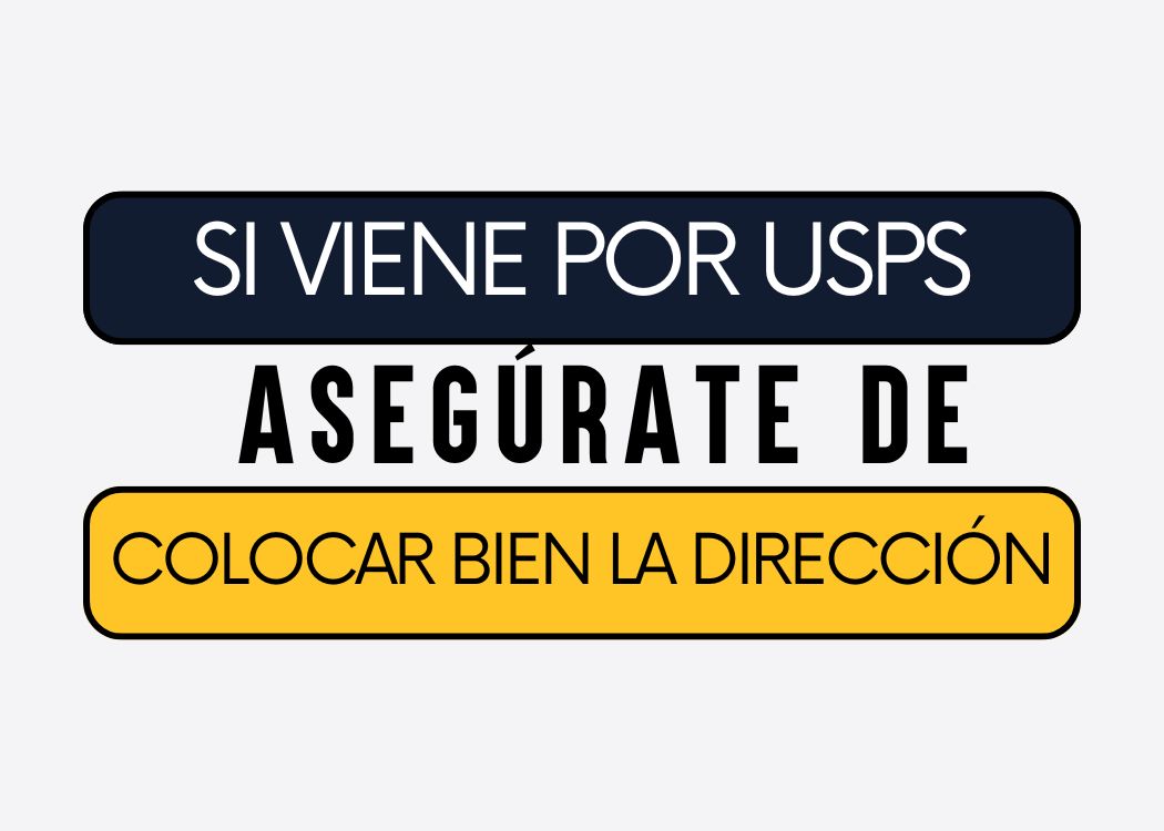 ¿Tu paquete viene por USPS? Asegúrate de colocar bien la dirección